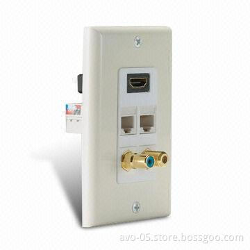 HDMI Wall Plates, Perfect to Connect High-definition Display Devices, A/V Receivers